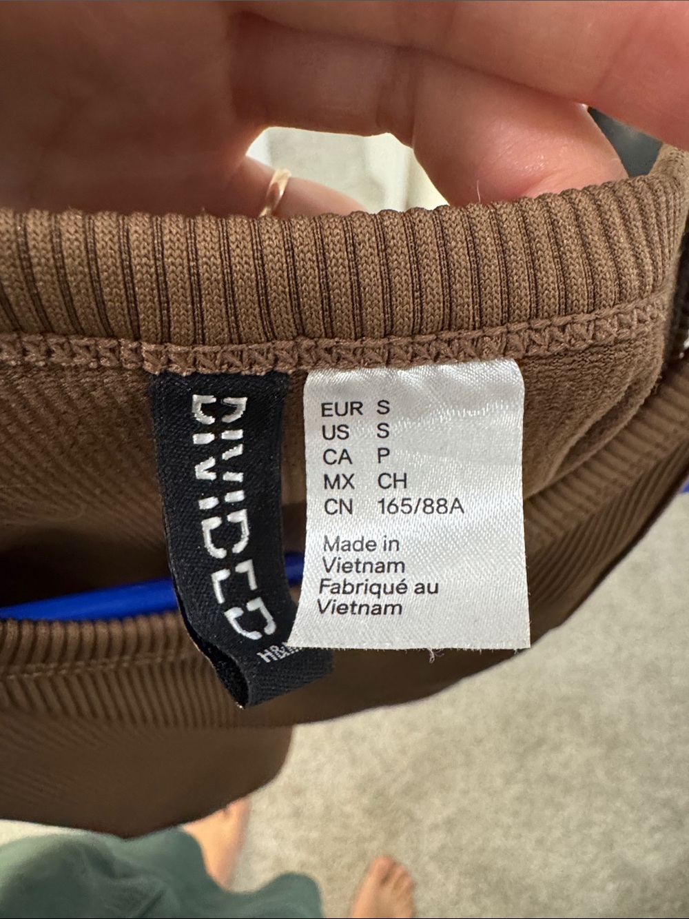 Divided Chestnut Ribbed Tank Top - Picture 2 of 3